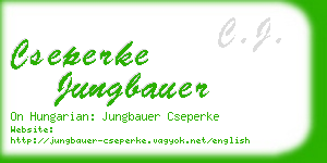 cseperke jungbauer business card